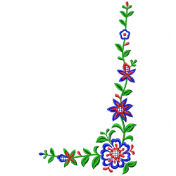 Flowers And Tree Embroidery Design 4 Flowers And Tree Embroidery Design 4
